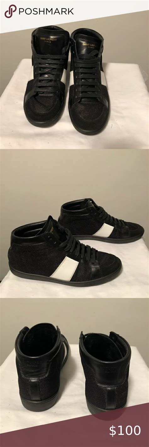 ysl snwakers|YSL high top sneakers.